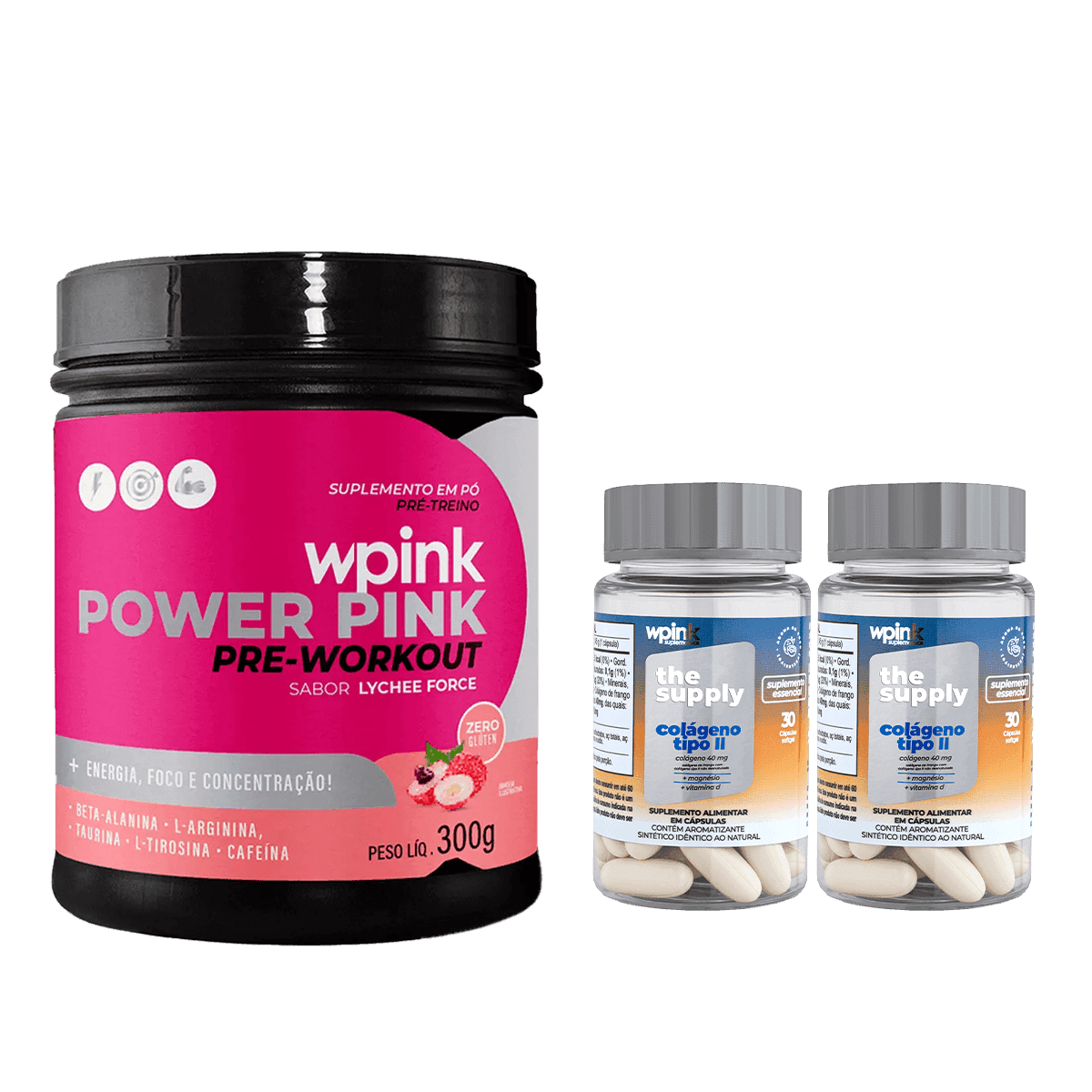 Super power pink lichia + 2 colágeno tipo ii - wp