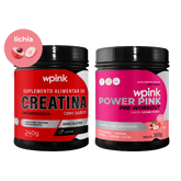 creatina de lichia 240g - super power pink de lichia - pré-treino – 300g