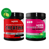 creatina de limão 240g - super power pink de limão - pré-treino – 300g