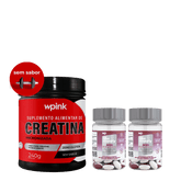 Creatina sem sabor - 240g + 2 ácidos hialurônicos - wp