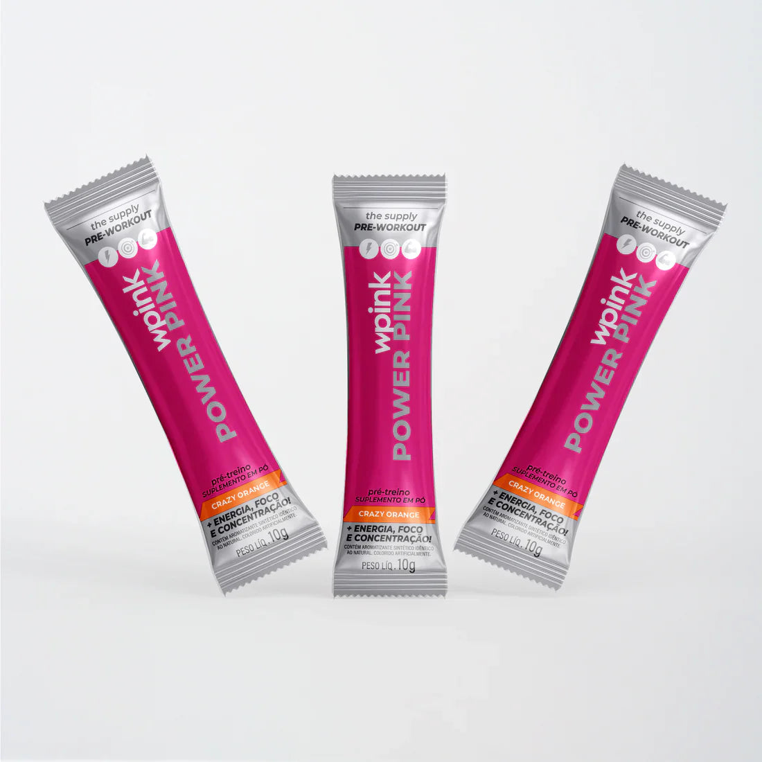 power pink de laranja - pré-treino – 300g