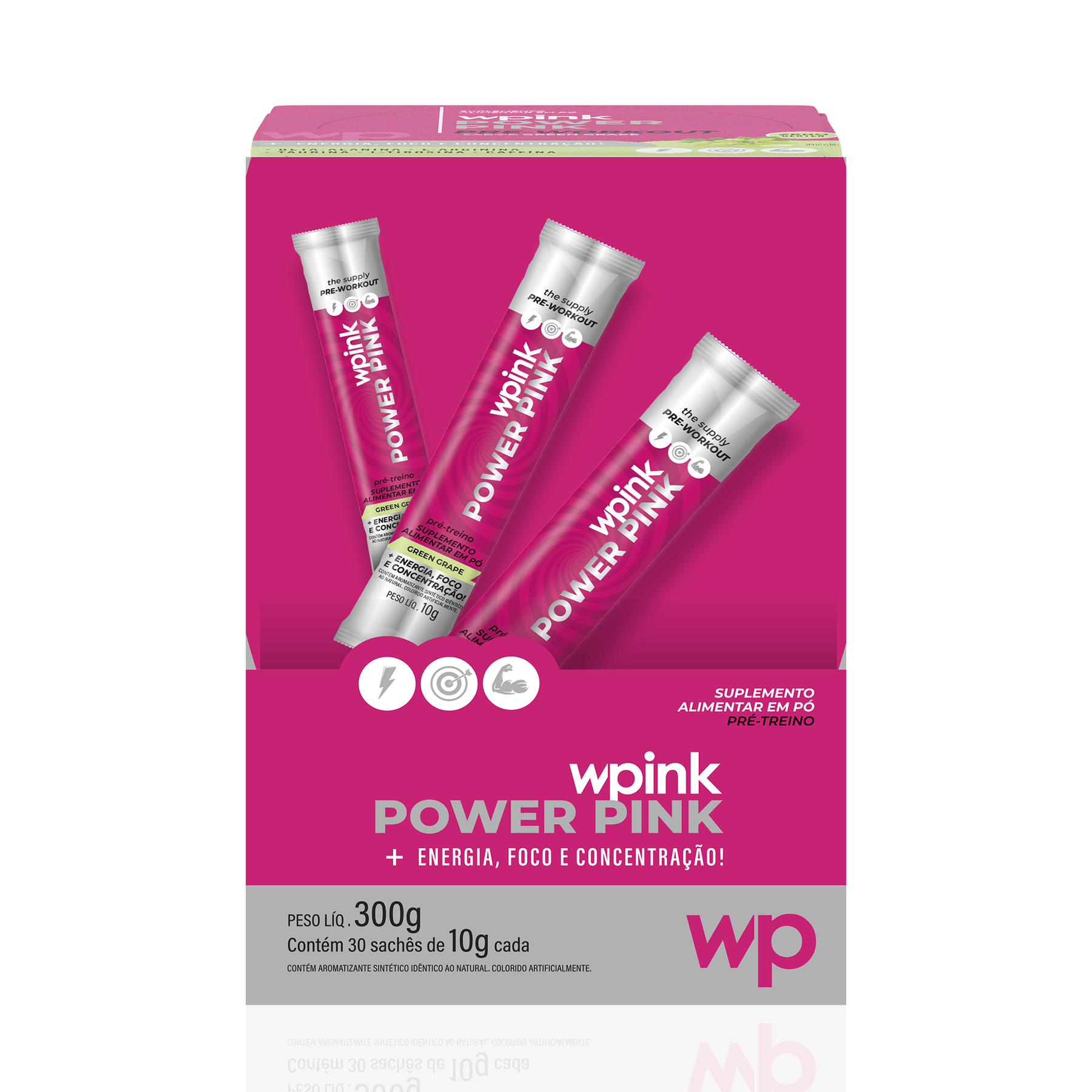 Power pink de uva verde - pré-treino – 300g
