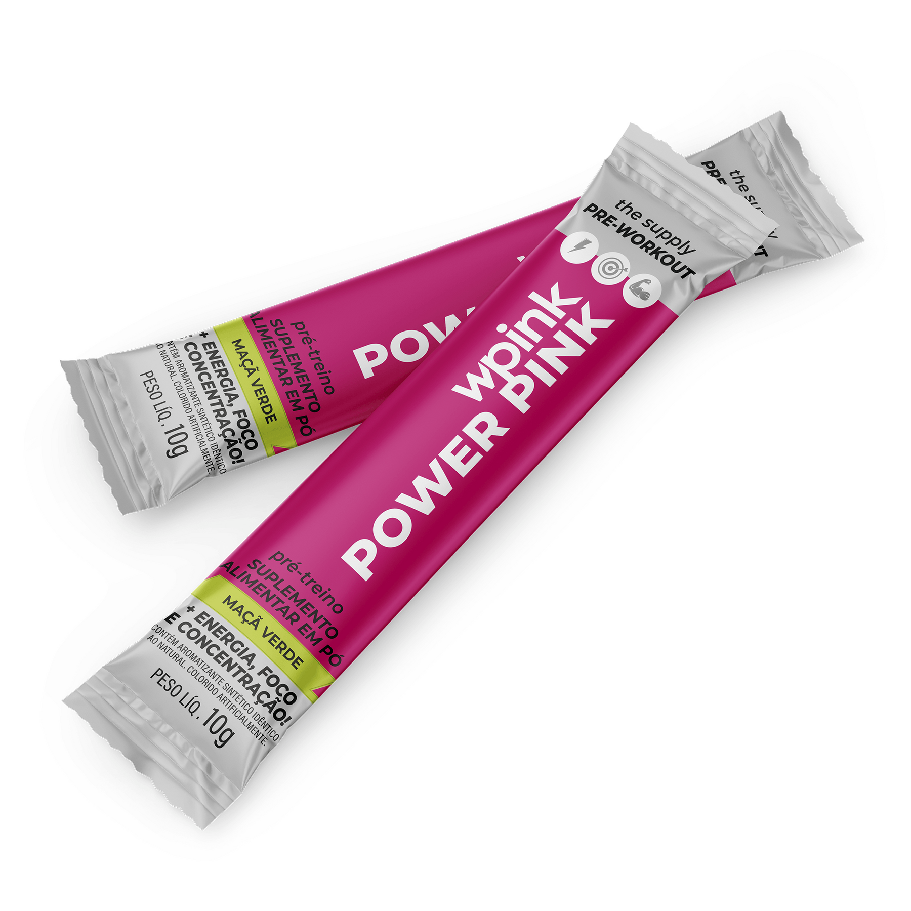 power pink de maçã verde - pré-treino – 300g - wp